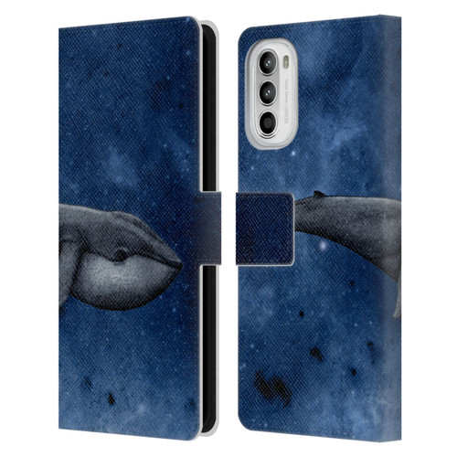 Barruf Animals The Whale Leather Book Wallet Case Cover For Motorola Moto G52