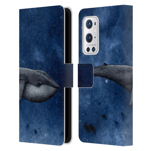 Barruf Animals The Whale Leather Book Wallet Case Cover For OnePlus 9 Pro