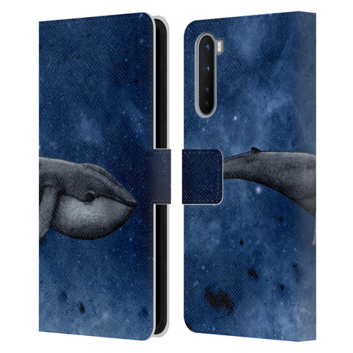 Barruf Animals The Whale Leather Book Wallet Case Cover For OnePlus Nord 5G