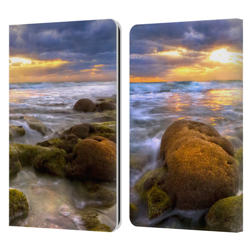 Celebrate Life Gallery Beaches Star Coral Leather Book Wallet Case Cover For Amazon Kindle Paperwhite 1 / 2 / 3