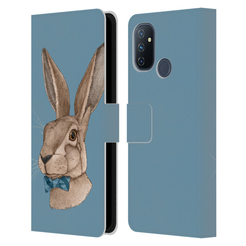 Barruf Animals Hare Leather Book Wallet Case Cover For OnePlus Nord N100