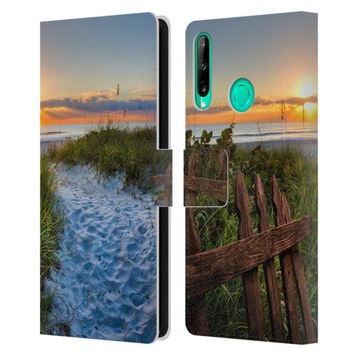 Celebrate Life Gallery Beaches Sandy Trail Leather Book Wallet Case Cover For Huawei P40 lite E