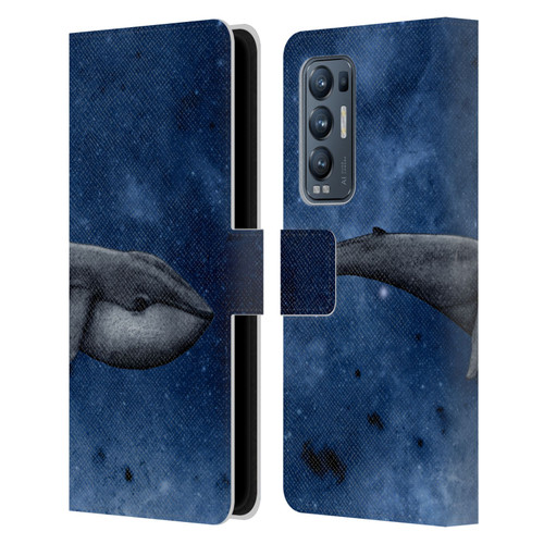 Barruf Animals The Whale Leather Book Wallet Case Cover For OPPO Find X3 Neo / Reno5 Pro+ 5G