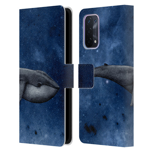 Barruf Animals The Whale Leather Book Wallet Case Cover For OPPO A54 5G