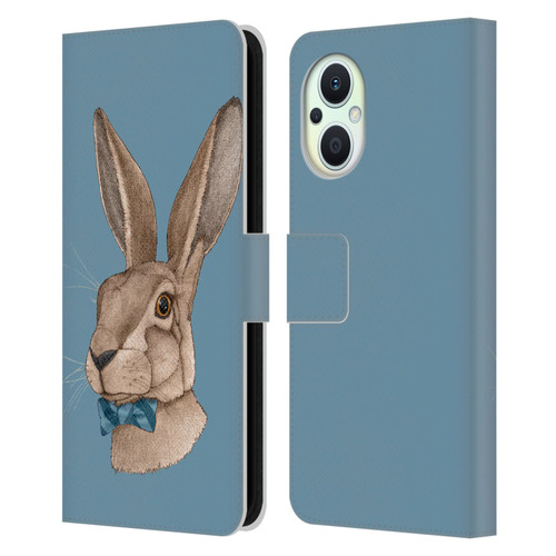 Barruf Animals Hare Leather Book Wallet Case Cover For OPPO Reno8 Lite