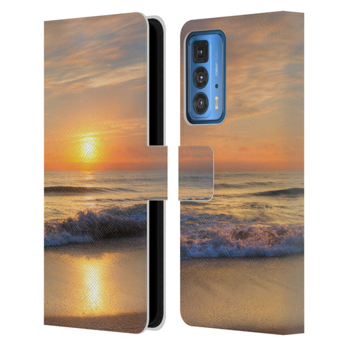 Celebrate Life Gallery Beaches Breathtaking Leather Book Wallet Case Cover For Motorola Edge 20 Pro