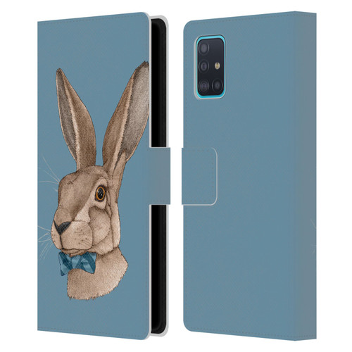 Barruf Animals Hare Leather Book Wallet Case Cover For Samsung Galaxy A51 (2019)