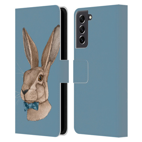 Barruf Animals Hare Leather Book Wallet Case Cover For Samsung Galaxy S21 FE 5G