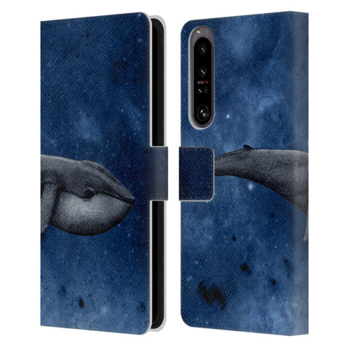 Barruf Animals The Whale Leather Book Wallet Case Cover For Sony Xperia 1 IV