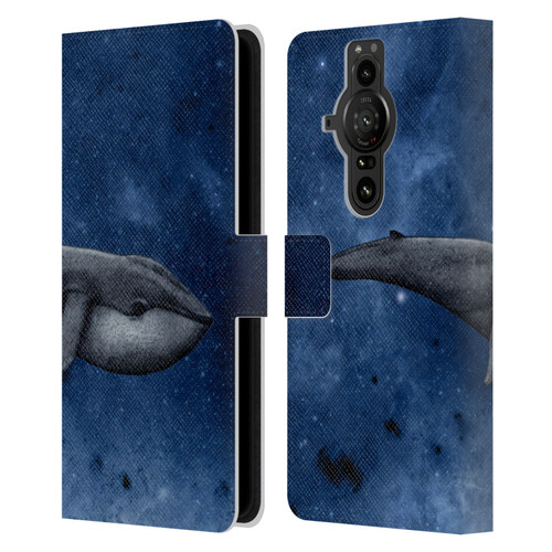 Barruf Animals The Whale Leather Book Wallet Case Cover For Sony Xperia Pro-I