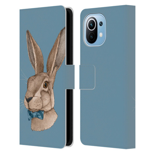 Barruf Animals Hare Leather Book Wallet Case Cover For Xiaomi Mi 11