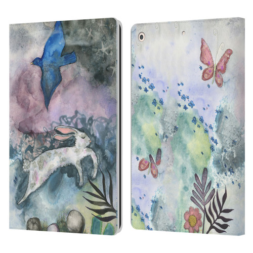 Wyanne Animals Bird and Rabbit Leather Book Wallet Case Cover For Apple iPad 10.2 2019/2020/2021