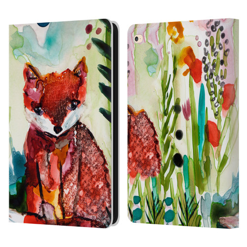 Wyanne Animals Baby Fox In The Garden Leather Book Wallet Case Cover For Apple iPad Air 2 (2014)