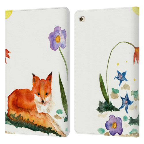 Wyanne Animals Little Fox In The Garden Leather Book Wallet Case Cover For Apple iPad mini 4