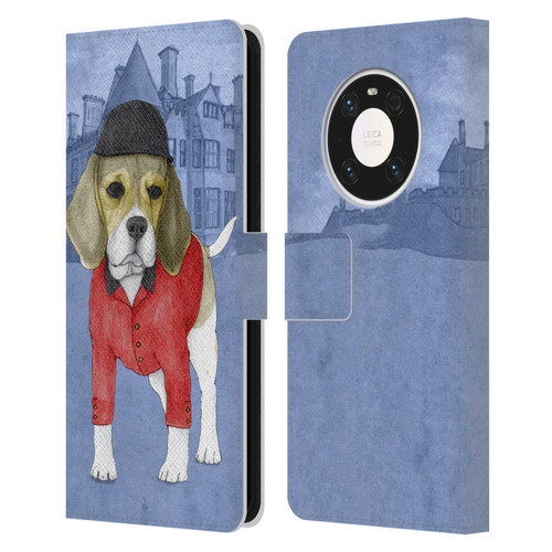 Barruf Dogs Beagle Leather Book Wallet Case Cover For Huawei Mate 40 Pro 5G