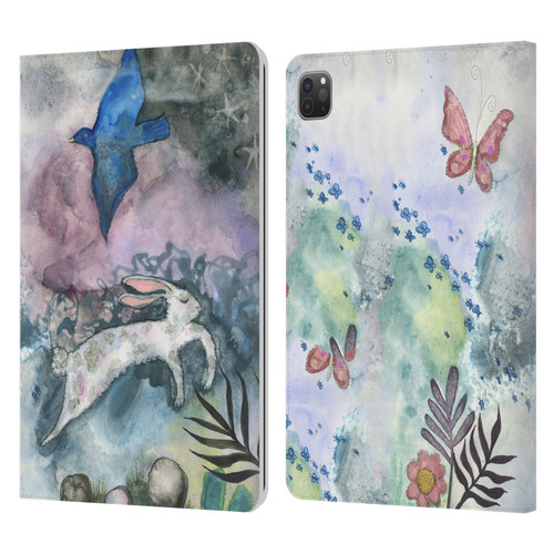 Wyanne Animals Bird and Rabbit Leather Book Wallet Case Cover For Apple iPad Pro 11 2020 / 2021 / 2022