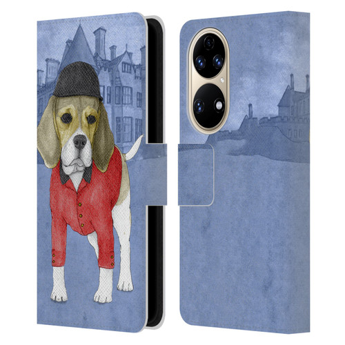 Barruf Dogs Beagle Leather Book Wallet Case Cover For Huawei P50