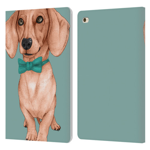Barruf Dogs Dachshund, The Wiener Leather Book Wallet Case Cover For Apple iPad mini 4