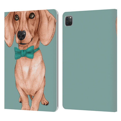 Barruf Dogs Dachshund, The Wiener Leather Book Wallet Case Cover For Apple iPad Pro 11 2020 / 2021 / 2022