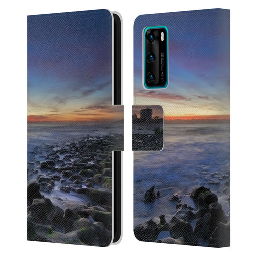 Celebrate Life Gallery Beaches 2 Blue Lagoon Leather Book Wallet Case Cover For Huawei P40 5G