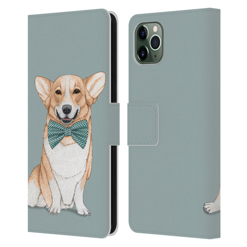 Barruf Dogs Corgi Leather Book Wallet Case Cover For Apple iPhone 11 Pro Max