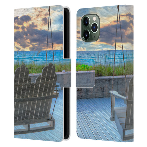 Celebrate Life Gallery Beaches 2 Swing Leather Book Wallet Case Cover For Apple iPhone 11 Pro