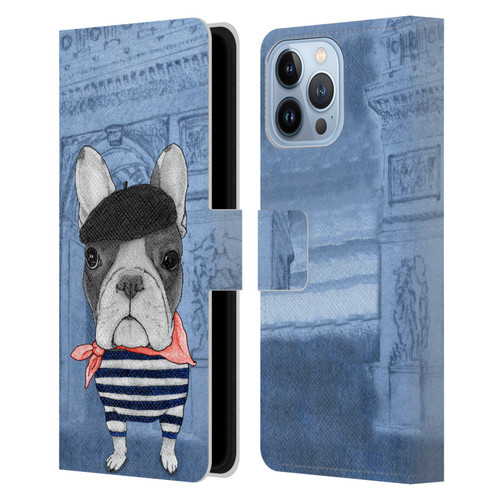 Barruf Dogs French Bulldog Leather Book Wallet Case Cover For Apple iPhone 13 Pro Max