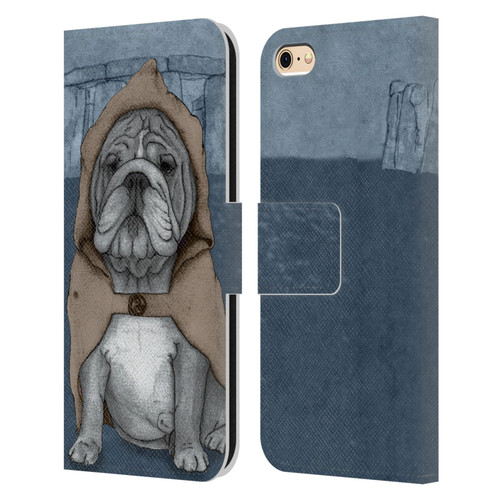Barruf Dogs English Bulldog Leather Book Wallet Case Cover For Apple iPhone 6 / iPhone 6s