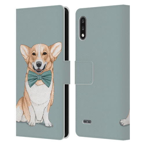 Barruf Dogs Corgi Leather Book Wallet Case Cover For LG K22