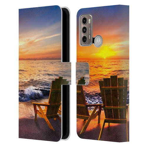 Celebrate Life Gallery Beaches 2 Sea Dreams III Leather Book Wallet Case Cover For Motorola Moto G60 / Moto G40 Fusion