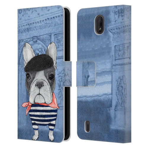 Barruf Dogs French Bulldog Leather Book Wallet Case Cover For Nokia C01 Plus/C1 2nd Edition
