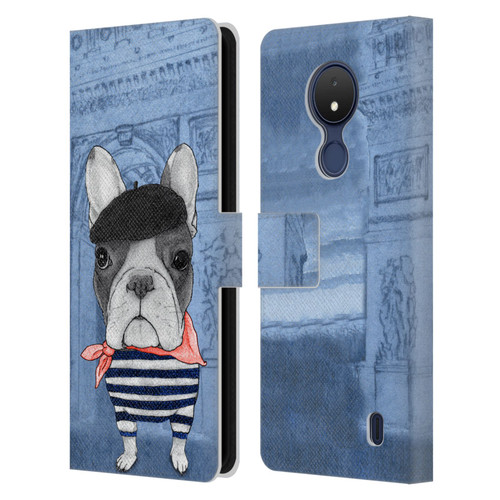 Barruf Dogs French Bulldog Leather Book Wallet Case Cover For Nokia C21
