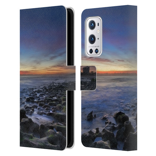 Celebrate Life Gallery Beaches 2 Blue Lagoon Leather Book Wallet Case Cover For OnePlus 9 Pro