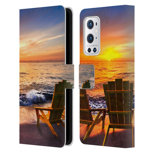 Celebrate Life Gallery Beaches 2 Sea Dreams III Leather Book Wallet Case Cover For OnePlus 9 Pro