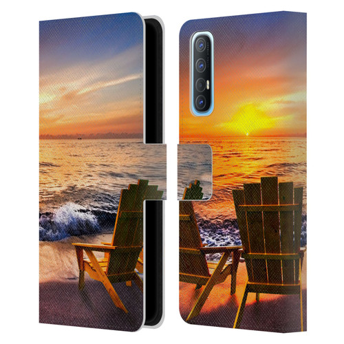 Celebrate Life Gallery Beaches 2 Sea Dreams III Leather Book Wallet Case Cover For OPPO Find X2 Neo 5G