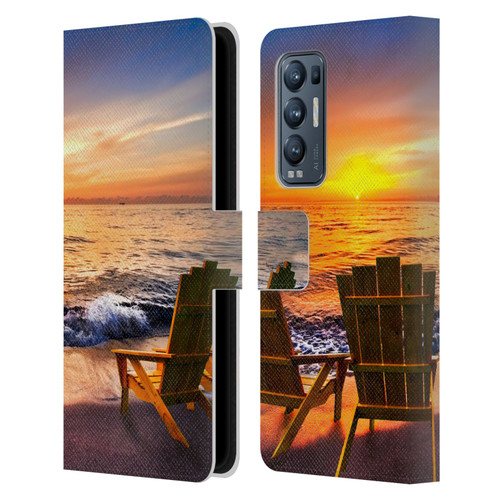 Celebrate Life Gallery Beaches 2 Sea Dreams III Leather Book Wallet Case Cover For OPPO Find X3 Neo / Reno5 Pro+ 5G