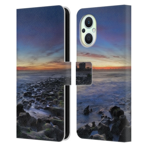 Celebrate Life Gallery Beaches 2 Blue Lagoon Leather Book Wallet Case Cover For OPPO Reno8 Lite