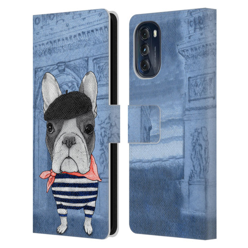 Barruf Dogs French Bulldog Leather Book Wallet Case Cover For Motorola Moto G (2022)