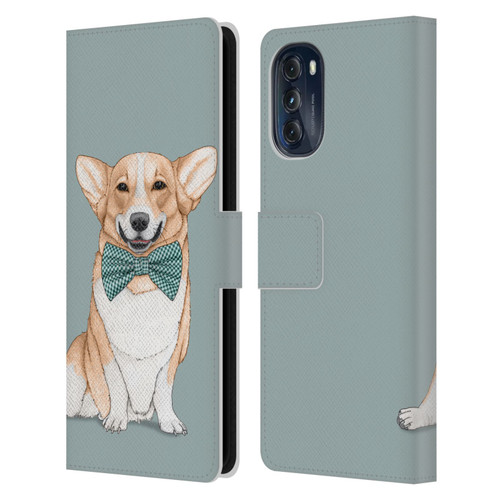 Barruf Dogs Corgi Leather Book Wallet Case Cover For Motorola Moto G (2022)