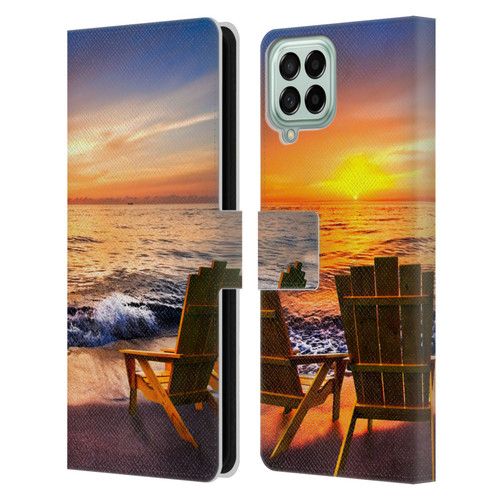 Celebrate Life Gallery Beaches 2 Sea Dreams III Leather Book Wallet Case Cover For Samsung Galaxy M33 (2022)