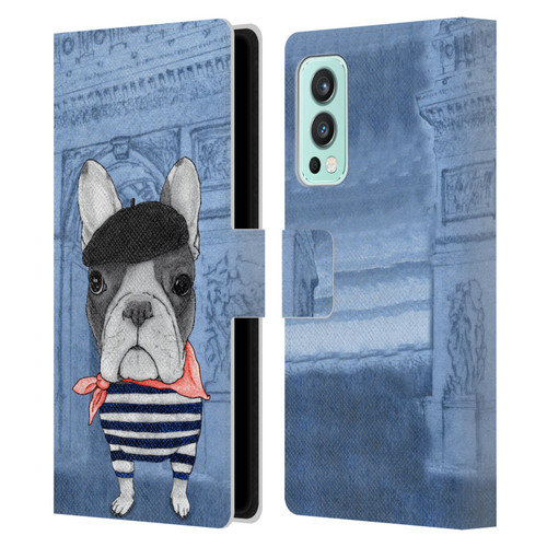 Barruf Dogs French Bulldog Leather Book Wallet Case Cover For OnePlus Nord 2 5G