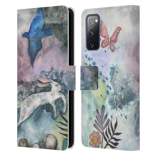 Wyanne Animals Bird and Rabbit Leather Book Wallet Case Cover For Samsung Galaxy S20 FE / 5G