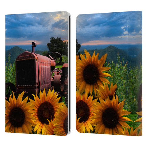 Celebrate Life Gallery Florals Tractor Heaven Leather Book Wallet Case Cover For Amazon Kindle Paperwhite 1 / 2 / 3
