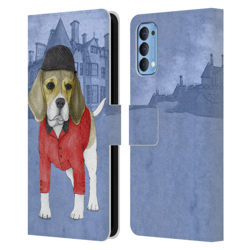 Barruf Dogs Beagle Leather Book Wallet Case Cover For OPPO Reno 4 5G
