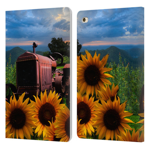 Celebrate Life Gallery Florals Tractor Heaven Leather Book Wallet Case Cover For Apple iPad mini 4