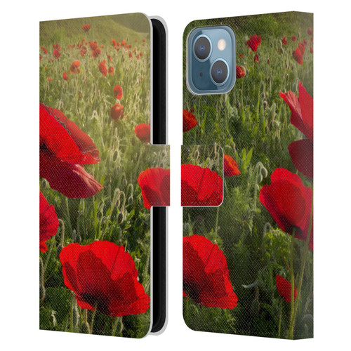 Celebrate Life Gallery Florals Waiting For The Morning Leather Book Wallet Case Cover For Apple iPhone 13