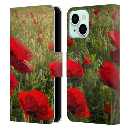 Celebrate Life Gallery Florals Waiting For The Morning Leather Book Wallet Case Cover For Apple iPhone 13 Mini