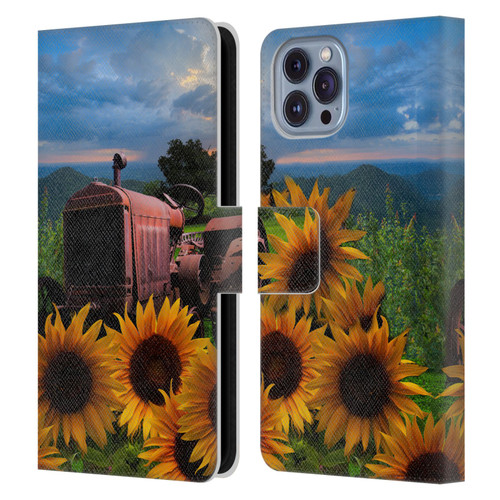 Celebrate Life Gallery Florals Tractor Heaven Leather Book Wallet Case Cover For Apple iPhone 14