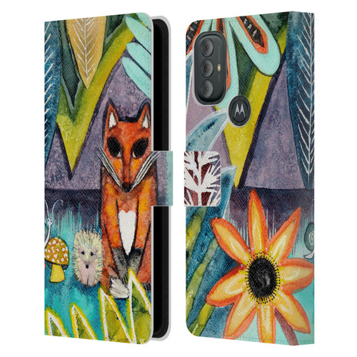 Wyanne Animals 2 Fox Leather Book Wallet Case Cover For Motorola Moto G10 / Moto G20 / Moto G30