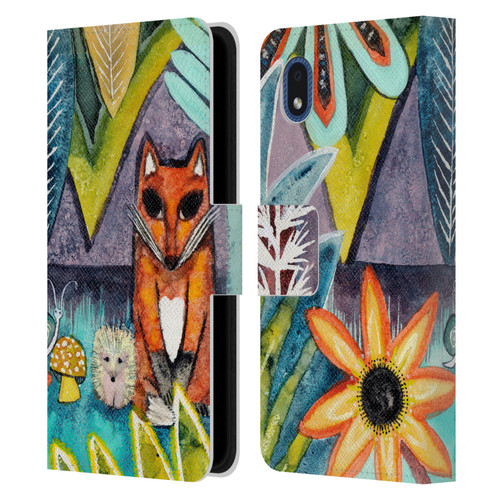 Wyanne Animals 2 Fox Leather Book Wallet Case Cover For Samsung Galaxy A01 Core (2020)